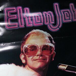 Vintage Elton John Pioneer Promo Poster 1976